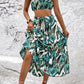 Botanical Print Cami and Tiered Skirt Set