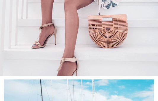 So Chic Bamboo Woven Bag