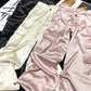 Champagne Mami Satin Cargo Pants