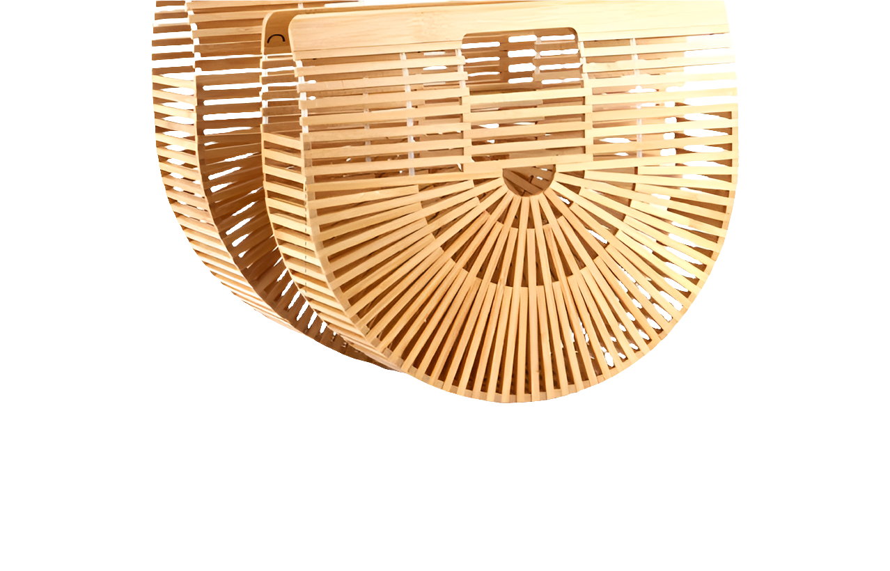 So Chic Bamboo Woven Bag