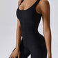 Wide Strap Sleeveless Active Jumpsuit