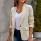 Rich Flex Lapel Collar Button Blazer