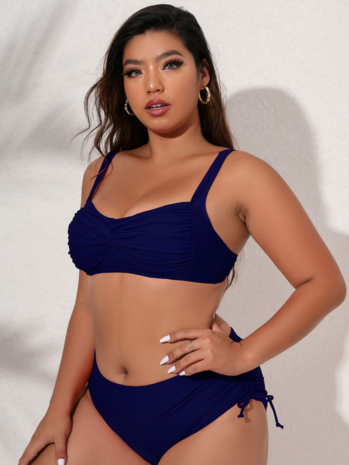 Chic Curvy Twist Tied Bikini Set