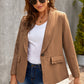 Rich Flex Lapel Collar Button Blazer
