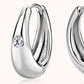 Ms. Fancy Moissanite Silver Earrings