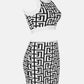 Fenty Dior Printed Jacket and Skirt Set