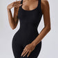 Wide Strap Sleeveless Active Jumpsuit