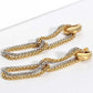 Crushing D-Shaped Drop Earrings