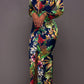 Chic Amor Passion Plunge Neck Maxi Dress