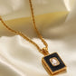 Think Outside The Box Square Pendant Necklace