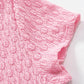 Pretty In Pink Textured Skirt Set