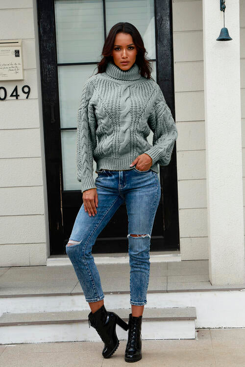 Miss Prissy Cable-Knit Sweater