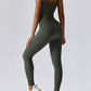Wide Strap Sleeveless Active Jumpsuit