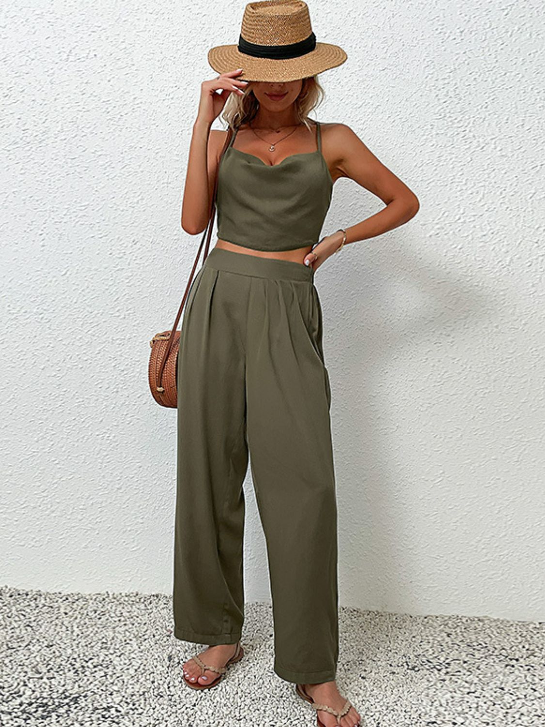 On The Run Crisscross Pants Set