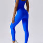Wide Strap Sleeveless Active Jumpsuit