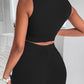 Monica Exposed Seam Shorts Set