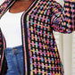 Double Up Fringe Hem Cardigan