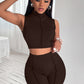 Monica Exposed Seam Shorts Set