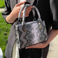So Chic Snakeskin Handbag