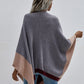 Mary Rib-Knit Handkerchief Poncho
