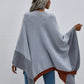 Mary Rib-Knit Handkerchief Poncho