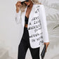 Lost For Words Graphic Blazer
