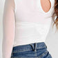 Cutout Negativity Bodysuit