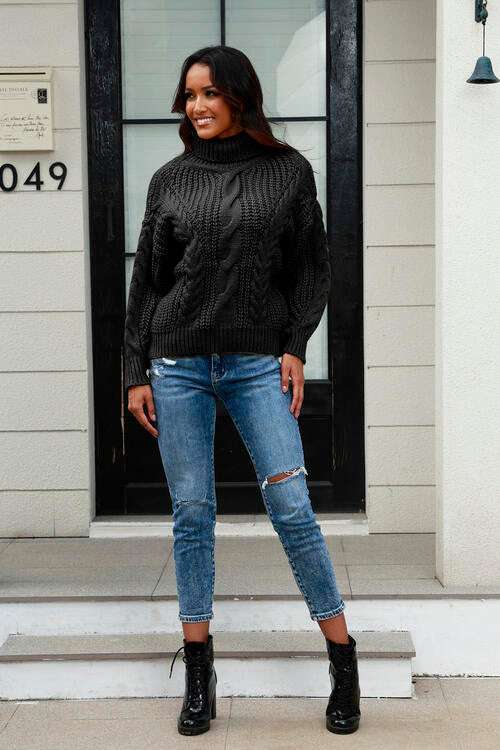 Miss Prissy Cable-Knit Sweater