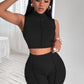 Monica Exposed Seam Shorts Set