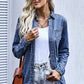 Don’t Distressed Me Snap Down Denim Skacket