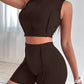 Monica Exposed Seam Shorts Set
