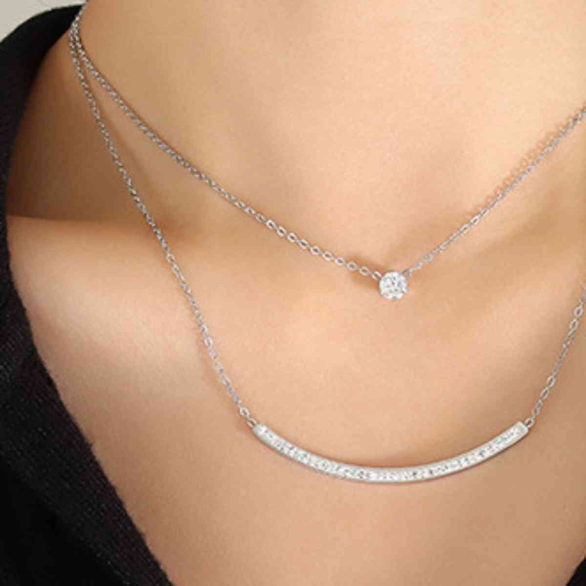 Center of Attention Double-Layered Necklace