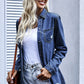 Don’t Distressed Me Snap Down Denim Skacket