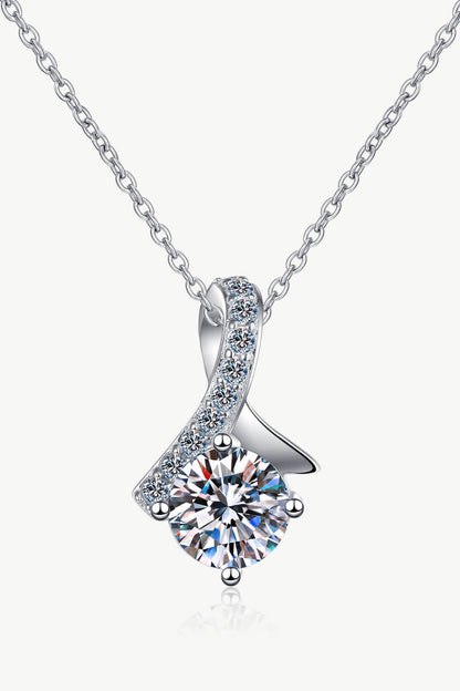 Simply Chic Moissanite Pendant Necklace