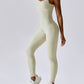 Wide Strap Sleeveless Active Jumpsuit