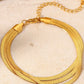 Tia Triple-Layered Snake Chain Bracelet