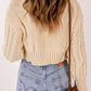 Sandy Cable-Knit Cropped Cardigan and Cami Set