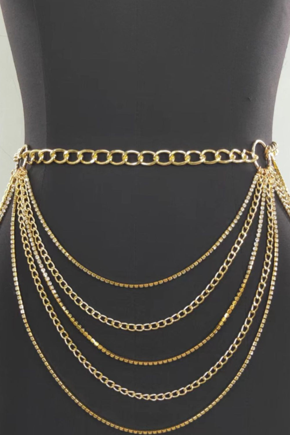 Dior Multi-Layered Waist Chain with Rhinestones