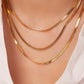 Tia Triple-Layered Snake Chain Necklace