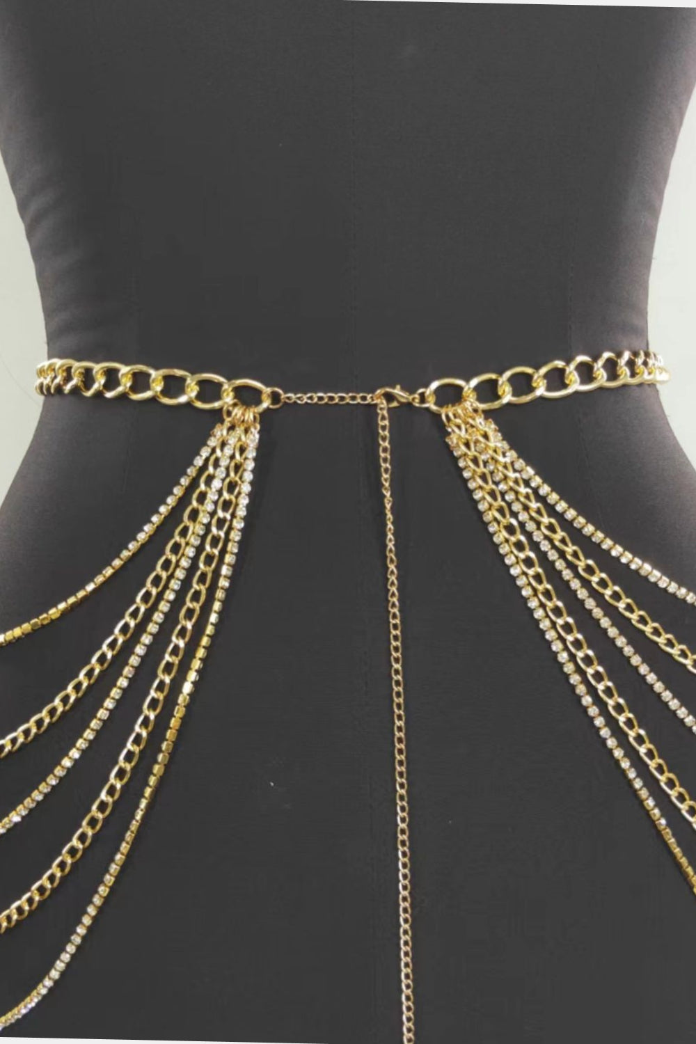 Dior Multi-Layered Waist Chain with Rhinestones