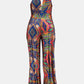 Chic Curvy No Time Printed Jumpsuit with Pockets