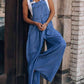 Candace Wide Leg Denim Overalls