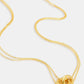 My Linked Ring Pendant Chain Necklace