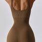 Wide Strap Sleeveless Active Jumpsuit
