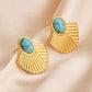 Dana Turquoise  Stud Earrings