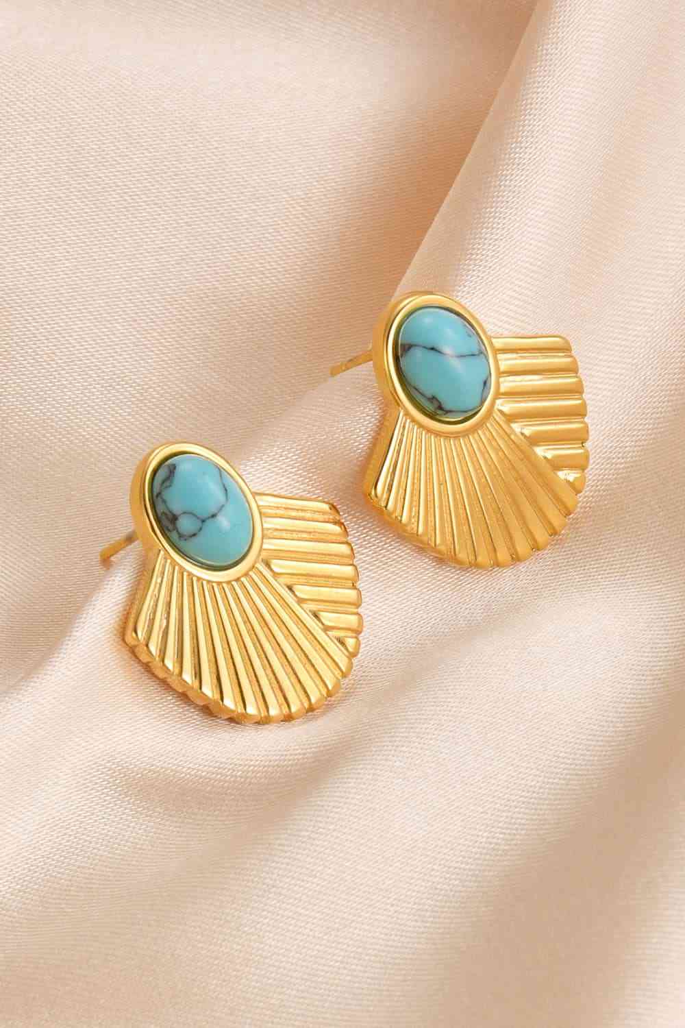 Dana Turquoise  Stud Earrings