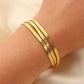 Tia Triple-Layered Snake Chain Bracelet