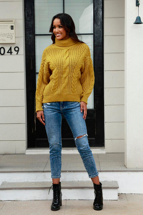 Miss Prissy Cable-Knit Sweater