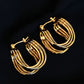 Baddie U-Shaped Hoop Earrings