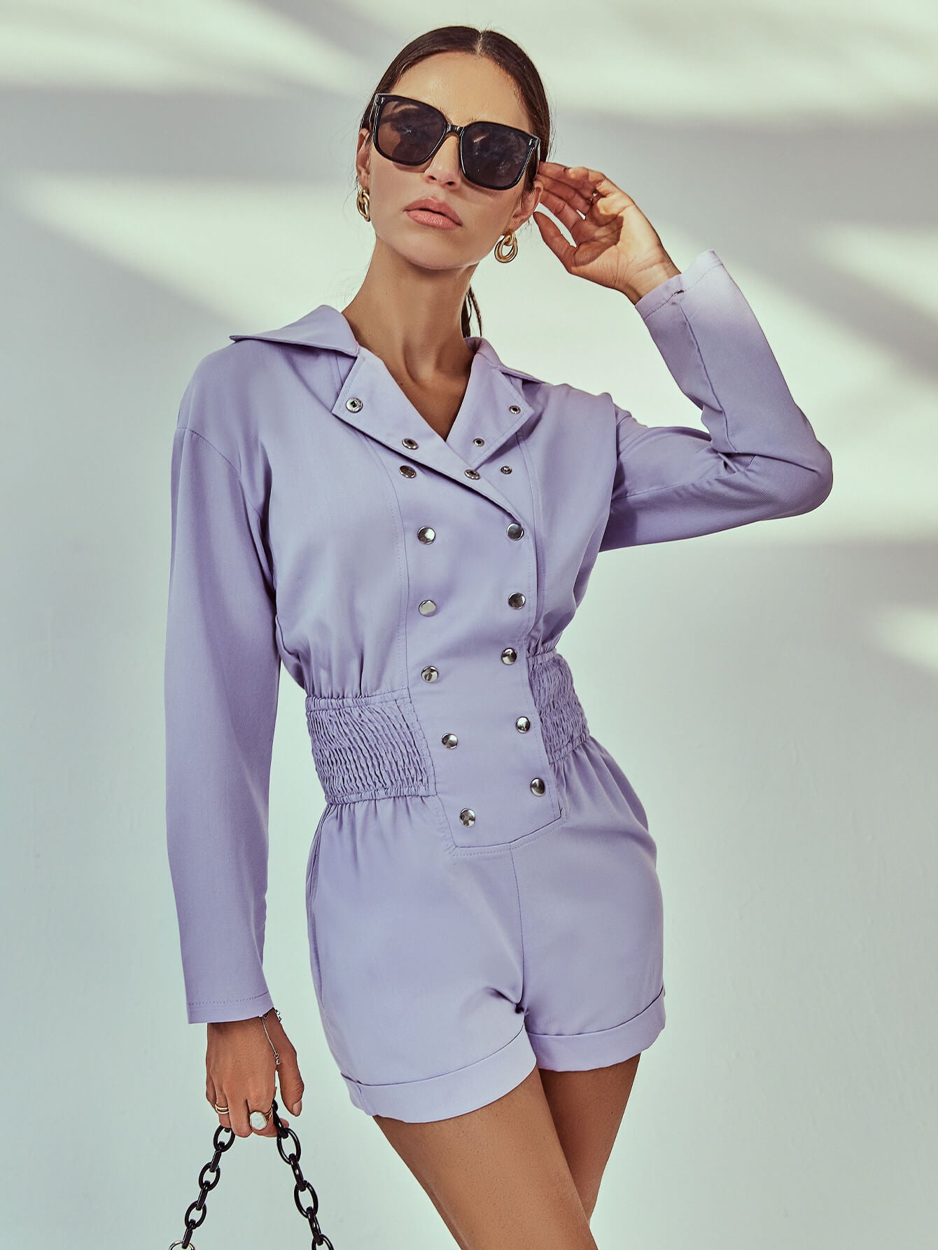 It’s Complicated Buttoned Smocked Romper